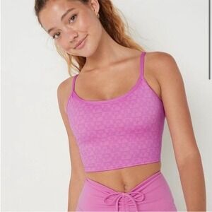Pink Victoria's Secret Active Ultimate Lightly Lined Sports Bra Monogram Large
